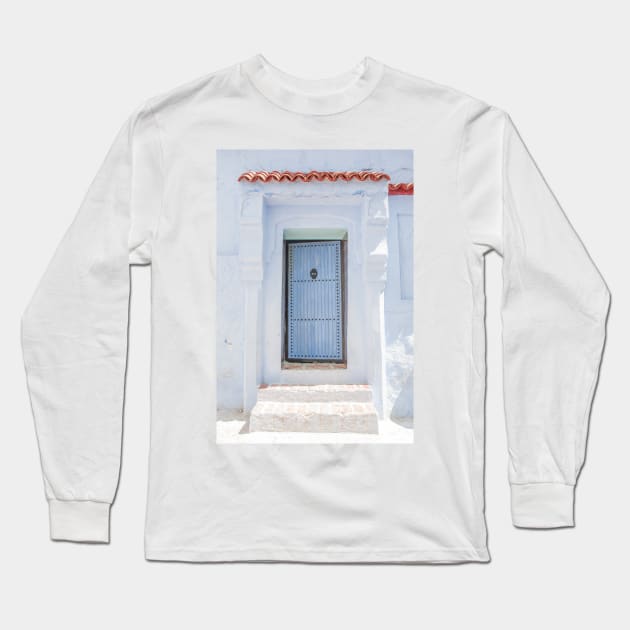 Moroccan Door Long Sleeve T-Shirt by calamarisky